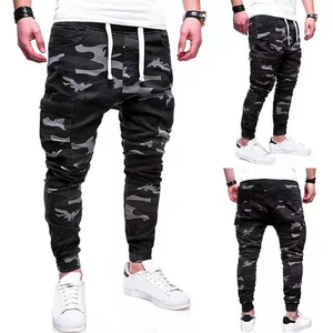 Men's Straight Pattern <b>Canvas</b> Cargo Joggers High Waist Drawstring Closure Lightweight Multiple Pockets Casual Sweatpants Winter - Product Image 2