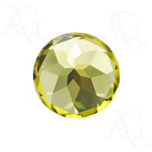 Pierre précieuse de forme ronde en saphir jaune cultivé en laboratoire pour la fabrication de bijoux en corindon en vrac Flame Fusion - Product Image 4