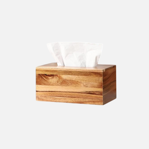 Caja de pañuelos de madera maciza, organizador de papel, nuevo diseño moderno, caja de pañuelos decorativa para restaurante, utensilios de cocina, uso - Product Image 3