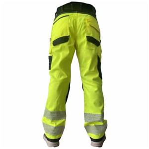 Pantalon de travail haute visibilité pour homme, certifié CE, respirant, en polyester, avec poches holster et multiples poches, pour la construction - Product Image 3
