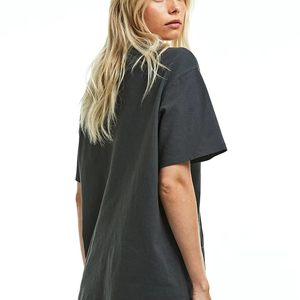 เสื้อยืดแขนสั้นสำหรับผู้หญิงใส่ได้ทั้งชายและหญิงเสื้อยืดออกกำลังกายแขนสั้นผ้าคอตตอน100% มีโลโก้ OEM - Product Image 4