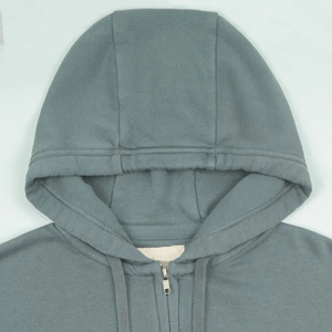 ผู้ผลิตเสื้อแจ็คเก็ตซิปมีฮู้ดสำหรับผู้ชาย แบบสั่งทำพิเศษ คุณภาพสูง ทรงโอเวอร์ไซส์ ผ้าฝ้าย 100% หนัก 500 กรัม แบบครอป - Product Image 2