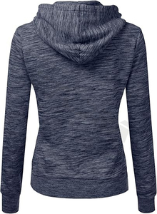 เสื้อสเวตเตอร์มีฮู้ดสำหรับผู้หญิงเสื้อสเวตเตอร์มีฮู้ดสำหรับผู้หญิงมีขนาดเดียวผ้าคอตตอนสีพื้น - Product Image 3