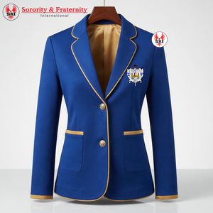 Blazer Clásico de un Solo Botón Sigma Gamma Rho para Mujer, Chaqueta Entallada, Ropa Formal de Oficina, Prenda Griega de Hermandad, Moda Elegante - Product Image 1