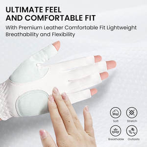 Gants de golf professionnels en cuir de mouton en gros Logo personnalisé Offre Spéciale Cabretta gants de golf en cuir pour gaucher - Product Image 3