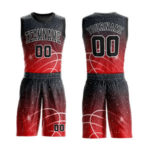 Adult Men's Team Basketball Uniform Set Sublimation Basketball Jersey Set With Custom Size Logo Basketball Uniform Kit - Product Image 3