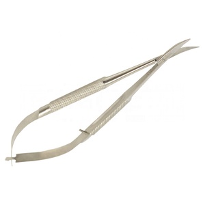Castroviejo Alta Calidad Médica de acero inoxidable curvo Micro tijera mecanismo de resorte instrumentos quirúrgicos Tijera - Product Image 2