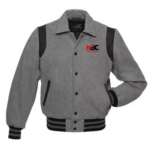 Chaqueta Bomber Varsity mixta para hombre Chaquetas de béisbol de manga larga para mujer Estampado de letras Bloque de color Cremallera de gran tamaño. - Product Image 3