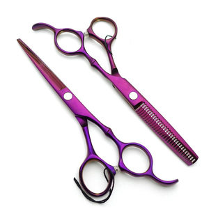 Ciseaux de coupe de cheveux de barbier professionnels de 6 pouces outil de beauté en acier inoxydable bord de rasoir pour le mélange d'amincissement de style de salon - Product Image 2