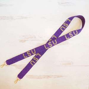 Maroon game day beaded <b>strap</b> handmade <b>adjustable</b> shoulder belt crossbody bag accessory customized trendy gameday fashion - Product Image 5