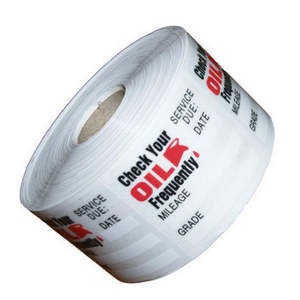 1 rollo de 500 + 100 pegatinas, en total 600 pegatinas no personalizadas para recordatorio de cambio de aceite - Product Image 1