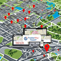 Système de suivi GPS TrackerWay / Logiciel GPS / Système de suivi des véhicules avec code source ouvert de TrackerWays, dispositif de suivi