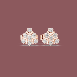 Joyería fina Big Luxury Cluster Flower Hip Hop 925 Sterling Silver Moissanite Stud Pendientes - Product Image 1