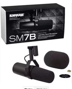 Micrófono Vocal Dinámico Cardioide Profesional Shure SM7B Original para Estudio y Podcast - Product Image 1