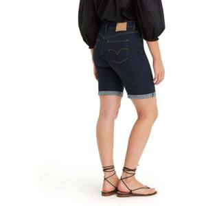 Nouveautés Shorts en jean slim 100% coton avec fermeture éclair, poches, longueur genou, déchirés pour filles - Product Image 4