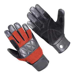 Guantes de trabajo de cuero de vaca reforzado de alta resistencia, equipo de seguridad para las manos resistente a la abrasión - Product Image 5