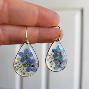 Resin Embroidery Earrings Handmade Stainless Steel Fashion Jewelry for Women Girls Classic Wedding Look High Quality - Product Image 1