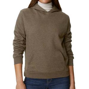 Fabricante de alta calidad con impresión personalizada Logo Pullover Ropa de mujer Sudaderas con capucha de color sólido de gran tamaño - Product Image 5