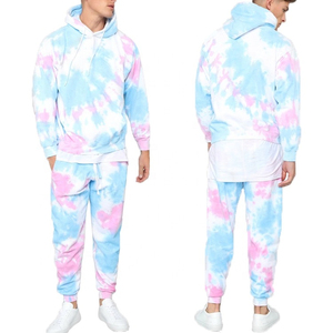 Survêtements Tie Dye Offre Spéciale légers pour hommes Logo personnalisé 100% col à capuche en coton respirant Durable et taux de gros - Product Image 1