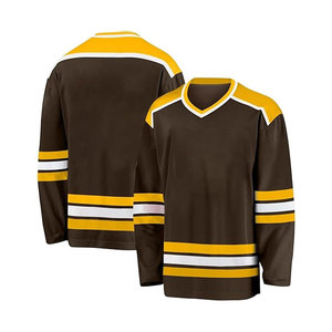 Maillot de hockey personnalisé, maillot de hockey couleur personnalisée, maillots de hockey unisexes, tissu polyester/coton respirant à séchage rapide, équipe personnalisée - Product Image 6