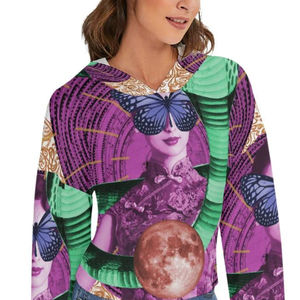 Hecho con material cálido de invierno Sudaderas con capucha de sublimación para mujer Jersey de alta calidad Sudaderas con capucha de sublimación para mujer para invierno - Product Image 6