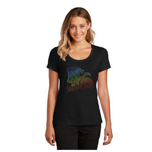 Camiseta ajustada de algodón para mujer con diamantes de imitación estilo Y2K - Product Image 3