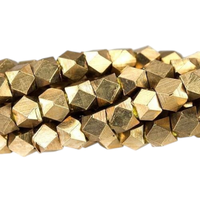 Haute qualité fait à la main indien 4mm diamant coupe perles en laiton couleur personnalisée taille boîte/emballage pour Bracelets bijoux exportation en gros