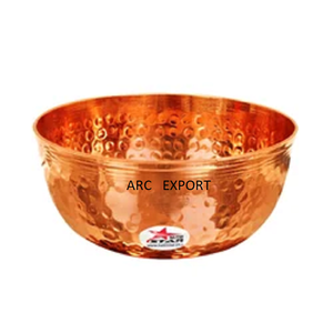 Set of 5 Hammered Designing Copper Plated Soup and Sweet <b>Bowls</b> Fancy Decorating Round Food Salad and Snacks <b>Bowls</b> Set for Sale - Product Image 6