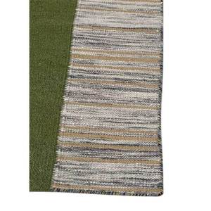 Indusbar ADWL-13097 Blue Flat Weaves <b>Wool</b> Kilim Rugs Striped Rectangle 9x12 for Home Living Room Entryway or Hallway - Product Image 4