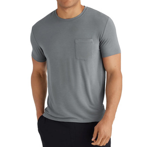 Stylish Cotton Mens Pocket Tshirt Designed With Comfortable Short Sleeves And Soft Breathable Fabric <b>Perfect</b> For Casual Outings - Product Image 5