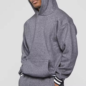 Mode Hoodies Hommes 100% Coton Poids Lourd De Luxe Qualité À Capuche Puff Impression Surdimensionné Streetwear Pull À Capuche Personnalisé - Product Image 3
