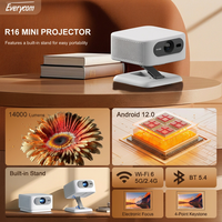 Mini projecteur R16 720P, prend en charge la vidéo 1080P, Smart WiFi 6, Android 12, projecteur Beam, mise au point automatique, cinéma maison
