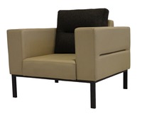 Chaise de bureau exécutive moderne de luxe en cuir véritable avec cadre en bois, hauteur réglable, accoudoirs confortables et réglables