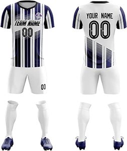 Venta al por mayor unisex secado rápido adulto fútbol Jersey traje personalizable con nombre del equipo y número diseño personalizado sublimación impresión - Product Image 2