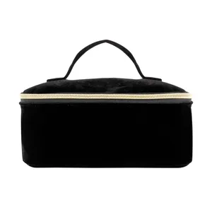 Borsa da Toilette Personalizzata in Velluto Agave Beauty Case per Accessori - Product Image 4