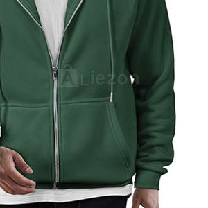 Sweat à capuche zippé avec logo personnalisé de produits chauds ajustables pour hommes - Product Image 5