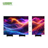 Écran d'affichage LED pliable à double face, affiche électronique LED P1.25 P1.53 P1.86 P2.5, écran d'affichage LED, bannière LED