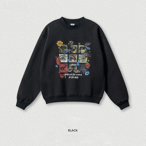 เสื้อฮู้ดดี้ผ้าฝ้าย 100% หนัก 450GSM แบบซักล้างลายเกล็ดหิมะ ทรงหลวม ใส่ได้ทั้งคู่รัก - Product Image 4