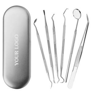 Kit de Cuidado Dental al por Mayor, Instrumento de Pulido de Acero Inoxidable, Sonda, Escalador, Juego de Herramientas Preparadas por Dentistas, Cuidado de Belleza, Cuidado Personal - Product Image 4