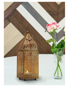 High Quality Decorative Lantern <b>Tea</b> <b>Light</b> & Candle Holder for Indoor/Outdoor Home Decor & <b>Christmas</b> Hanging Elegant Candle Jars - Product Image 1