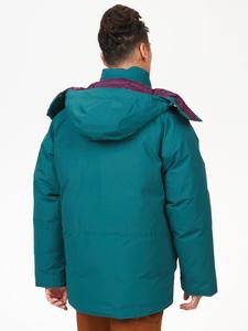 Vestes matelassées en denim longues pour hommes, à capuche, épaisses, d'hiver, légères, coupe-vent, chaudes, vintage, tendance - Product Image 2