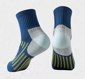 Calcetines atléticos con logotipo personalizado para hombres y mujeres, calcetines tobilleros de barco de corte bajo de tubo corto acolchados gruesos para deportes de primavera, Fitness - Product Image 2