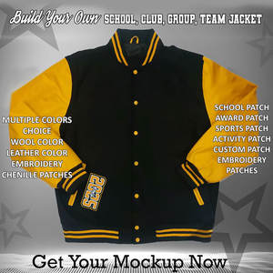 Venta al por mayor de chaquetas universitarias a prueba de viento teñidas lisas, chaquetas Letterman acolchadas con parches personalizados para ropa unisex - Product Image 3