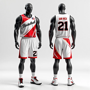 Ropa Deportiva Transpirable, Uniformes de Baloncesto Personalizados, Jersey y Pantalones Cortos Sublimados RTS, de Alta Calidad y Secado Rápido para Hombre - Product Image 4