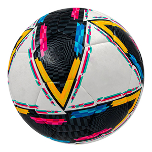 Football PU Leather Training Ball Size 5 Durable Machine Stitched Outdoor <b>Sports</b> Match Practice <b>Game</b> Ball - Product Image 2