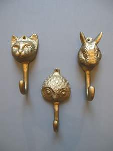 Diseño nórdico acabado dorado decoración de pared de lujo ropa colgando ganchos de metal para abrigo ropa bolsos monedero - Product Image 5