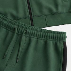 Ensemble de survêtement pour homme, produit populaire, bonne qualité, couleur unie personnalisable, respirant, léger, manches longues, ensemble de sport - Product Image 5