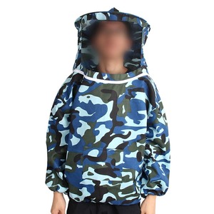 Chaqueta de mantenimiento de abejas, traje protector de algodón, ropa duradera a prueba de picaduras con capucha, equipo ligero para la cosecha de miel de Colmenar - Product Image 5