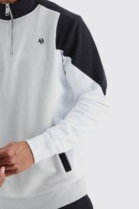 Sudadera para hombre Personalizada Calidad Premium 100% Algodón con cremallera cuello redondo manga completa fabricada por Huzaifa Products - Product Image 5