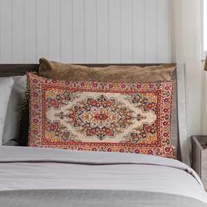 Funda de Almohada con Estampado Floral Bohemio: Diseño Kilim Vintage para una Decoración Acogedora del Hogar, Solo Funda - Product Image 2